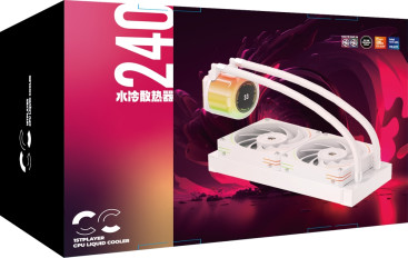 1STPLAYER CC 240 ARGB, LGA1700/1200/115X/AM5/AM4, White