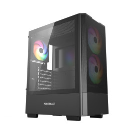 Powercase Mistral AY3B ARGB, ATX, 3x120mm ARGB, Black, CMAYB-A3