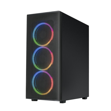 XASTRA A300 4FRGB, ATX, 4x120mm FRGB, Black, A300-4FR12F