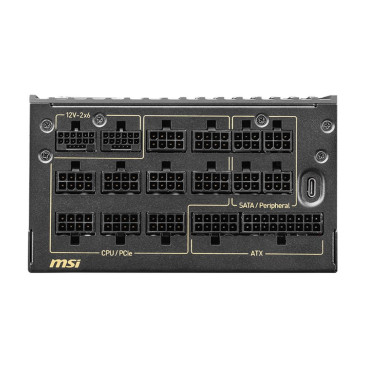 MSI MEG Ai1600T PCIE5, 1600W, 80 PLUS Titanium, черный