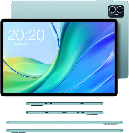 Планшет Teclast M50 T606 (1.6) 8C RAM6Gb ROM128Gb 10.1" IPS 1280x800 4G Android 14 голубой 13Mpix 5Mpix BT WiFi microSD 256Gb 6000mAh 10hr