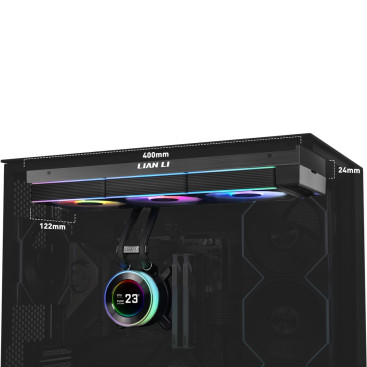 Lian Li HydroShift II LCD-C 360R, LGA1700/1200/115X/AM5/AM4, Black