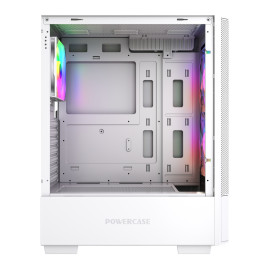 Powercase Mistral AY3W ARGB, ATX, 3x120mm ARGB, White, CMAYW-A3