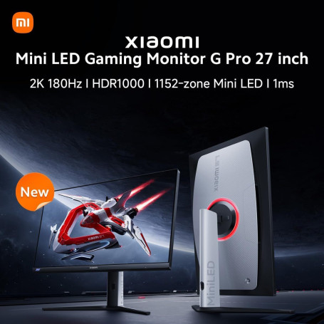 27" Xiaomi QHD Mini LED Gaming Monitor G Pro 27i, черный/белый