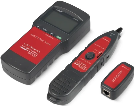 Тестер кабельный Cabeus CT-LCD-RJ45-Scan черный/красный