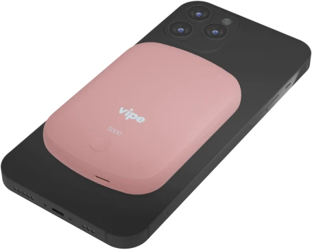 Мобильный аккумулятор Vipe Jake 5000mAh PD 20W 3A USB-C беспров.зар. розовый (VPPBJAKE5KSTPNK)