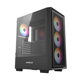 Powercase Mistral AY4B ARGB, ATX, 4x120mm ARGB, Black, CMAYB-A4