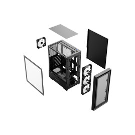 Powercase Mistral AY4B ARGB, ATX, 4x120mm ARGB, Black, CMAYB-A4