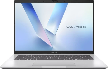 Ноутбук Asus VivoBook 14 M1407KA-LY028 Ryzen AI 5 340 16Gb SSD512Gb AMD Radeon 840M 14" IPS WUXGA (1920x1200) без ОС silver WiFi BT Cam (90NB15H3-M000X0)