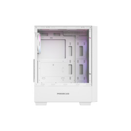 Powercase Mistral AY4W ARGB, ATX, 4x120mm ARGB, White, CMAYW-A4