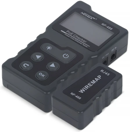 Тестер кабельный Cabeus HT-488-PoE черный