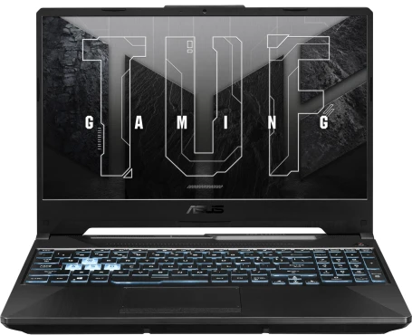 Ноутбук Asus TUF Gaming A15 FA506NF-HN042 Ryzen 5 7535HS 8Gb SSD512Gb NVIDIA GeForce RTX 2050 4Gb 15.6" IPS FHD (1920x1080) без ОС black WiFi BT Cam (90NR0JE7-M004R0)
