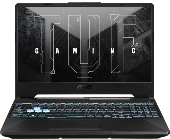Ноутбук Asus TUF Gaming A15 FA506NF-HN042 Ryzen 5 7535HS 8Gb SSD512Gb NVIDIA GeForce RTX 2050 4Gb 15.6" IPS FHD (1920x1080) без ОС black WiFi BT Cam (90NR0JE7-M004R0)