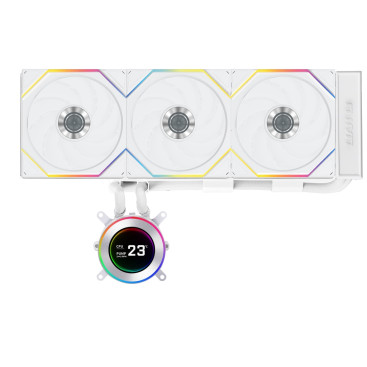 Lian Li HydroShift II LCD-C 360TL, LGA1700/1200/115X/AM5/AM4, White