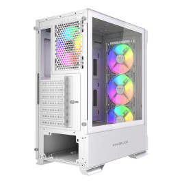 Powercase Mistral AZ4W ARGB, ATX, 4x120mm ARGB, White, CMAZW-A4