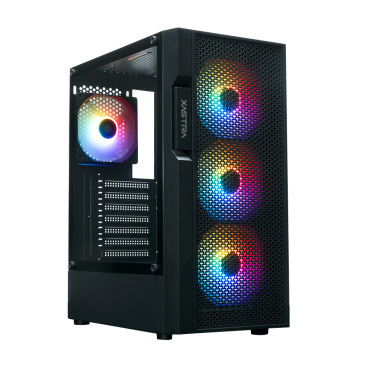 XASTRA A302 4FRGB, ATX, 4x120mm FRGB, Black, A302-BK-FC120FRGB-4F-GL