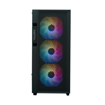 XASTRA A302 4FRGB, ATX, 4x120mm FRGB, Black, A302-BK-FC120FRGB-4F-GL