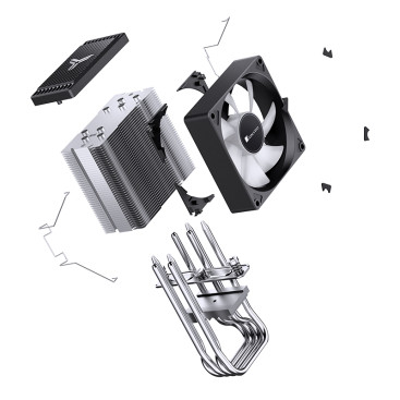 JONSBO CR-1400 EVO ARGB LGA1700/1200/115X/AM5/AM4 TDP 180W FAN 92mm
