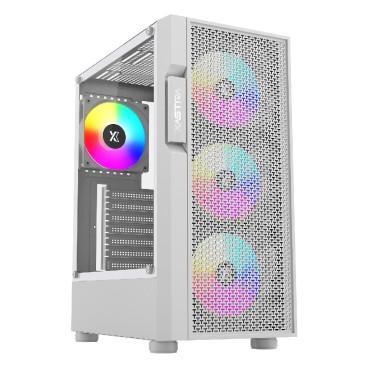 XASTRA A302 4FRGB, ATX, 4x120mm FRGB, White, A302-WH-FC120FRGB-4F-GL