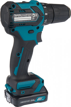 Дрель-шуруповерт Makita DF332DWAE аккум. патрон:быстрозажимной (кейс в комплекте)