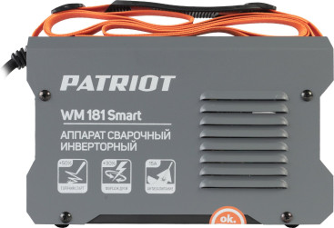 Сварочный аппарат Patriot WM 181 Smart инвертор ММА 7.2кВт