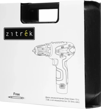 Дрель-шуруповерт Zitrek Green 12-Li аккум. патрон:быстрозажимной (кейс в комплекте) (063-4072)