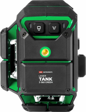 Уровень лазер. Ada LaserTANK 3-360 2кл.лаз. 515нм цв.луч. зеленый 3луч. (А00633)