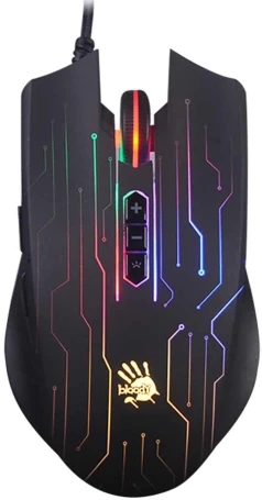A4Tech Bloody Q82, проводная, 6200dpi, черный/рисунок