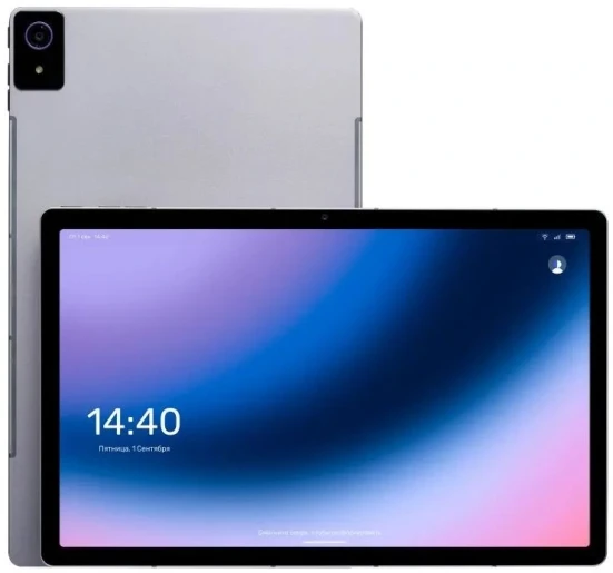 Планшет Kvadra TS11.02-2111-21 (2.4) 8C RAM6Gb ROM128Gb 10.95" IPS 2000x1200 4G KvadraOS серый 13Mpix 5Mpix BT WiFi microSD 256Gb 9000mAh 8hr