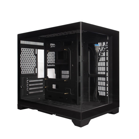 1STPLAYER MEGAVIEW MV6-TP, mATX, Aquarium, Black, MV6-TP-BK