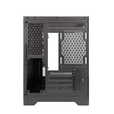 1STPLAYER MEGAVIEW MV6-TP, mATX, Aquarium, Black, MV6-TP-BK