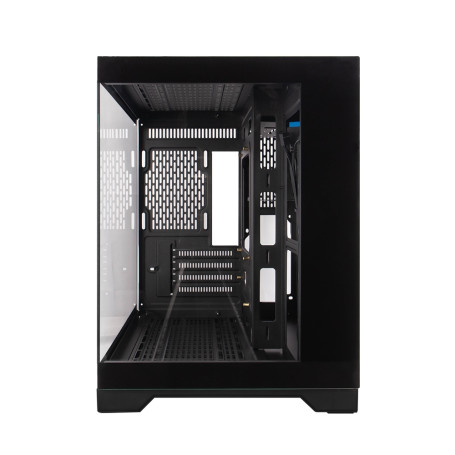 1STPLAYER MEGAVIEW MV6-TP, mATX, Aquarium, Black, MV6-TP-BK