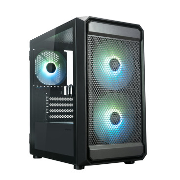 XASTRA A303M 3ARGB, mATX, 3x120mm ARGB, Black, A303M-2FC14A-1FC12A-D