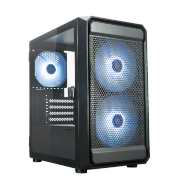 XASTRA A303M 3ARGB, mATX, 3x120mm ARGB, Black, A303M-2FC14A-1FC12A-D