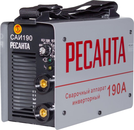 Сварочный аппарат Ресанта САИ-190 инвертор ММА DC 6.5кВт