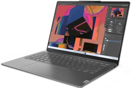 Ноутбук Lenovo Yoga Slim 6 14IRH8 Core i5 13500H 16Gb SSD512Gb Intel Iris Xe graphics 14" OLED WUXGA (1920x1200) Windows 11 Home grey WiFi BT Cam (83E00021RK)