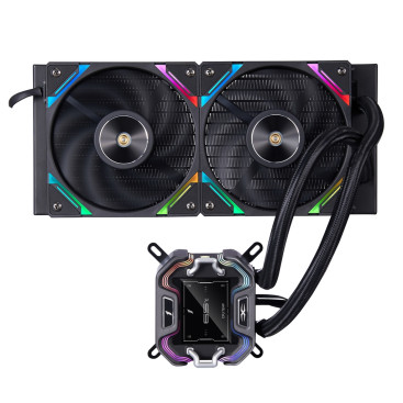 1STPLAYER X-240 ARGB, LGA1700/1200/115X/AM5/AM4, Black