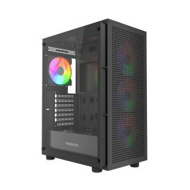 Powercase Mistral EA17, ATX, 4x120mm ARGB, Black, CMAEA17-A4