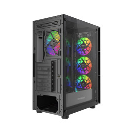 Powercase Mistral EA17, ATX, 4x120mm ARGB, Black, CMAEA17-A4