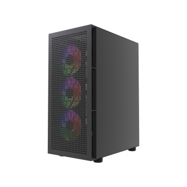 Powercase Mistral EA17, ATX, 4x120mm ARGB, Black, CMAEA17-A4