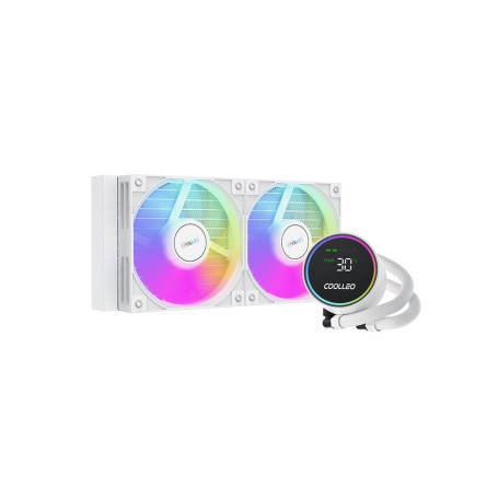 Coolleo ICE Fairy DIG 240 LITE WH, LGA1851/1700/1200/115X/AM5/AM4, DIG-240-LITE-WH, белый