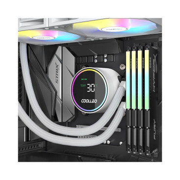 Coolleo ICE Fairy DIG 240 LITE WH, LGA1851/1700/1200/115X/AM5/AM4, DIG-240-LITE-WH, белый
