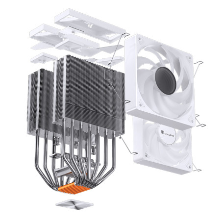 JONSBO CR-3000 ARGB White LGA20XX/1700/1200/115X/AM5/AM4 TDP 260W DUAL FAN 120mm