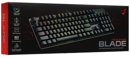 Клавиатура ARDOR GAMING Blade Optical оптомеханическая проводная (Черный)