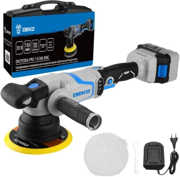 Эксцентриковая шлифмашина Deko DKCP20DA PRO D150мм аккум. жестк.кейс (085-1066)