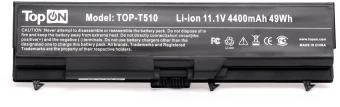 Батарея для ноутбука TopON 75938 11.1V 4400mAh литиево-ионная (TOP-T510)