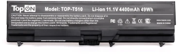 Батарея для ноутбука TopON 75938 11.1V 4400mAh литиево-ионная (TOP-T510)