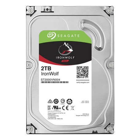 Seagate IronWolf NAS 3.5" 2TB SATA 6Gb/s 5900rpm 64MB ST2000VN004