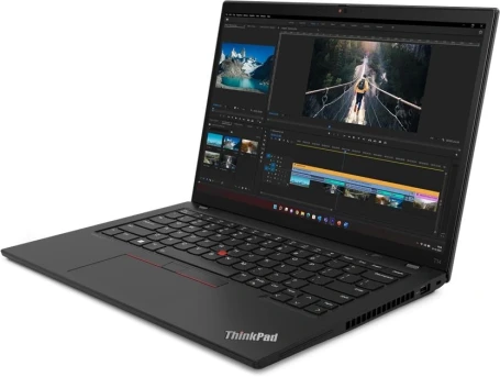 Ноутбук Lenovo ThinkPad T14 G4 Core i5 1335U 16Gb SSD1Tb Intel Iris Xe graphics 14" IPS WUXGA (1920x1200) Windows 11 Pro 64 black WiFi BT Cam (21HESGC100)