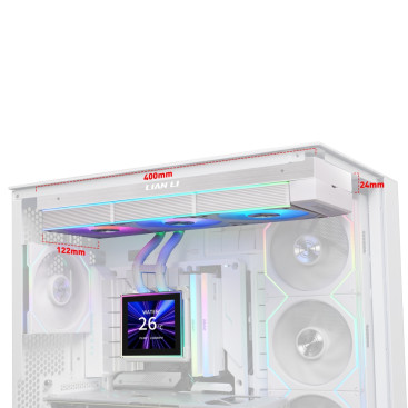 Lian Li HydroShift II LCD-S 360CL, LGA1700/1200/115X/AM5/AM4, White